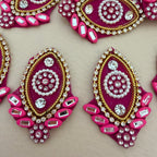 Rani pink patch front and back view showing mesh backing