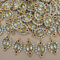 Bulk lot of gold diamond rhinestone embellishment patches