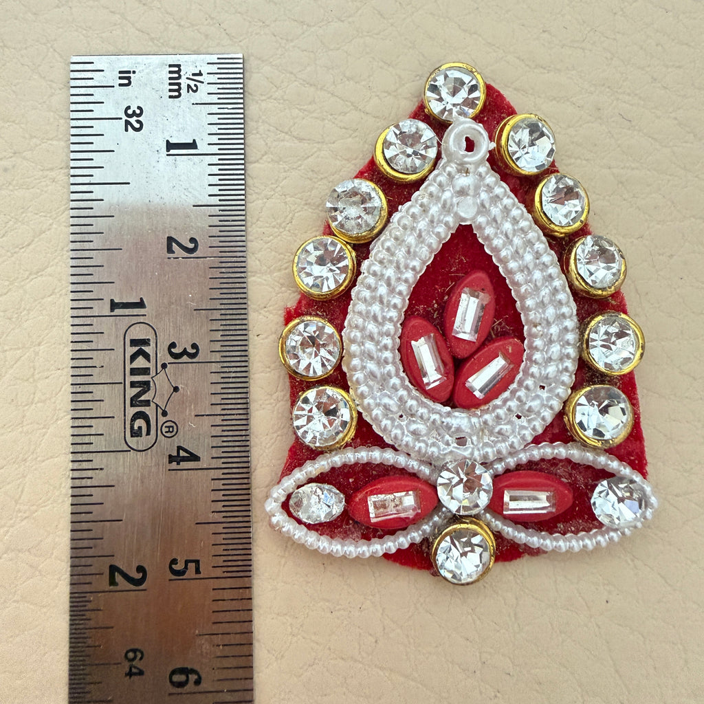 Single patch with ruler showing approx 5.5cm height
