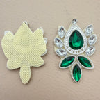 Front and back view of rhinestone patch