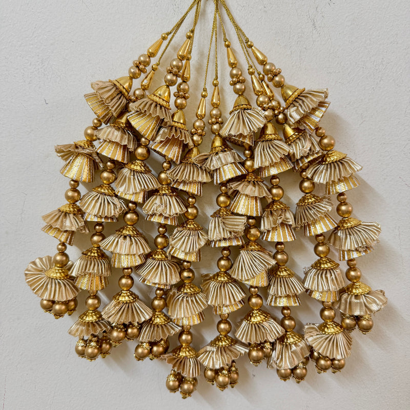 Gold Gota Patti Jhumka Latkan – Pack of 2