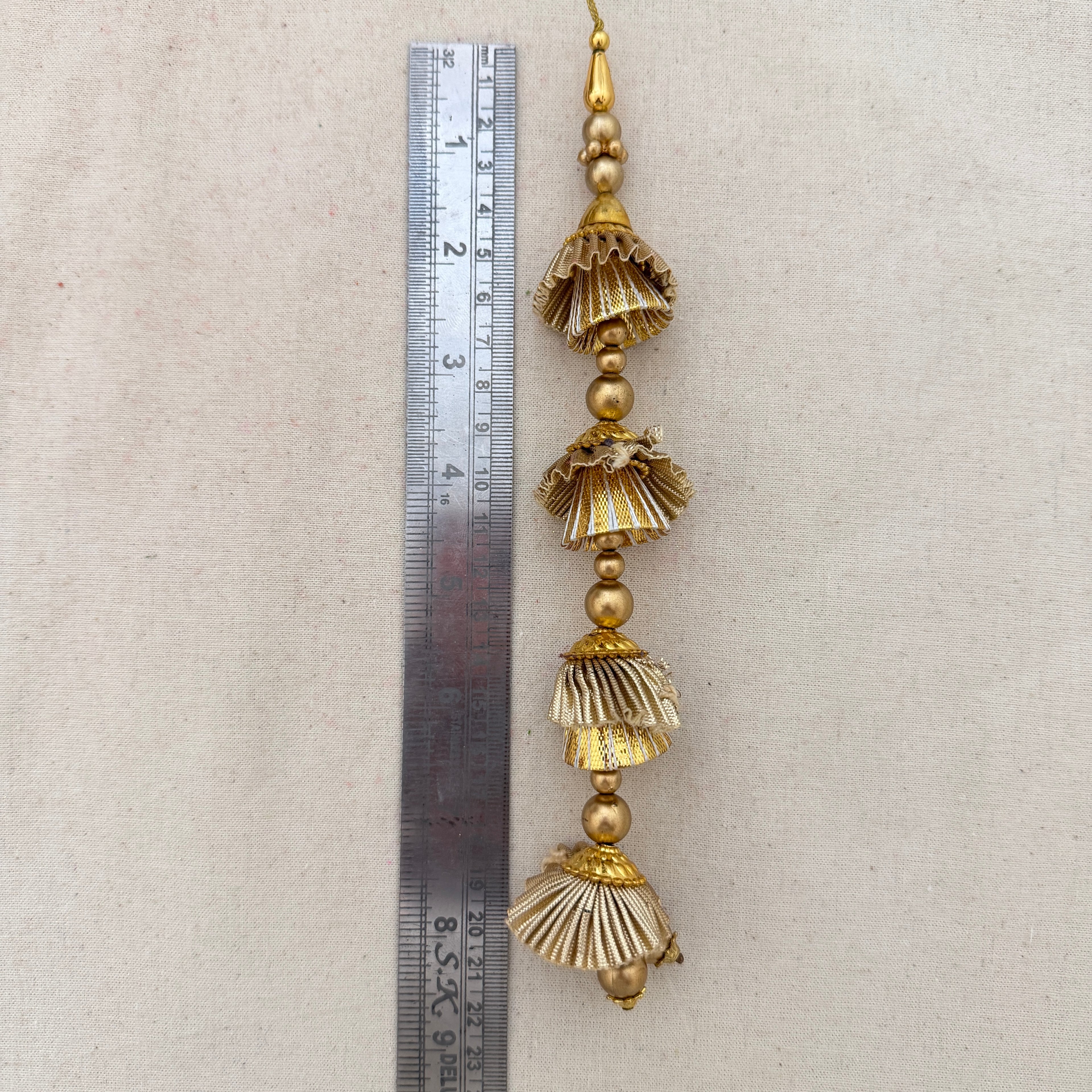 Gold Gota Patti Jhumka Latkan – Pack of 2