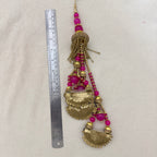 Handcrafted Magenta Beaded Kiran Bridal Lehenga Latkan DIY Craft Supplies – Pack of 2