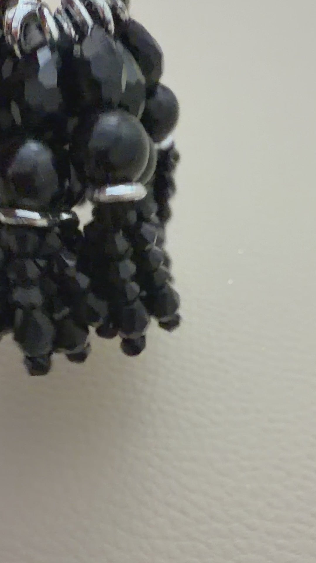 Black Faceted Bead Latkan  for ethnic wear Indian Tassels - Pack of 10