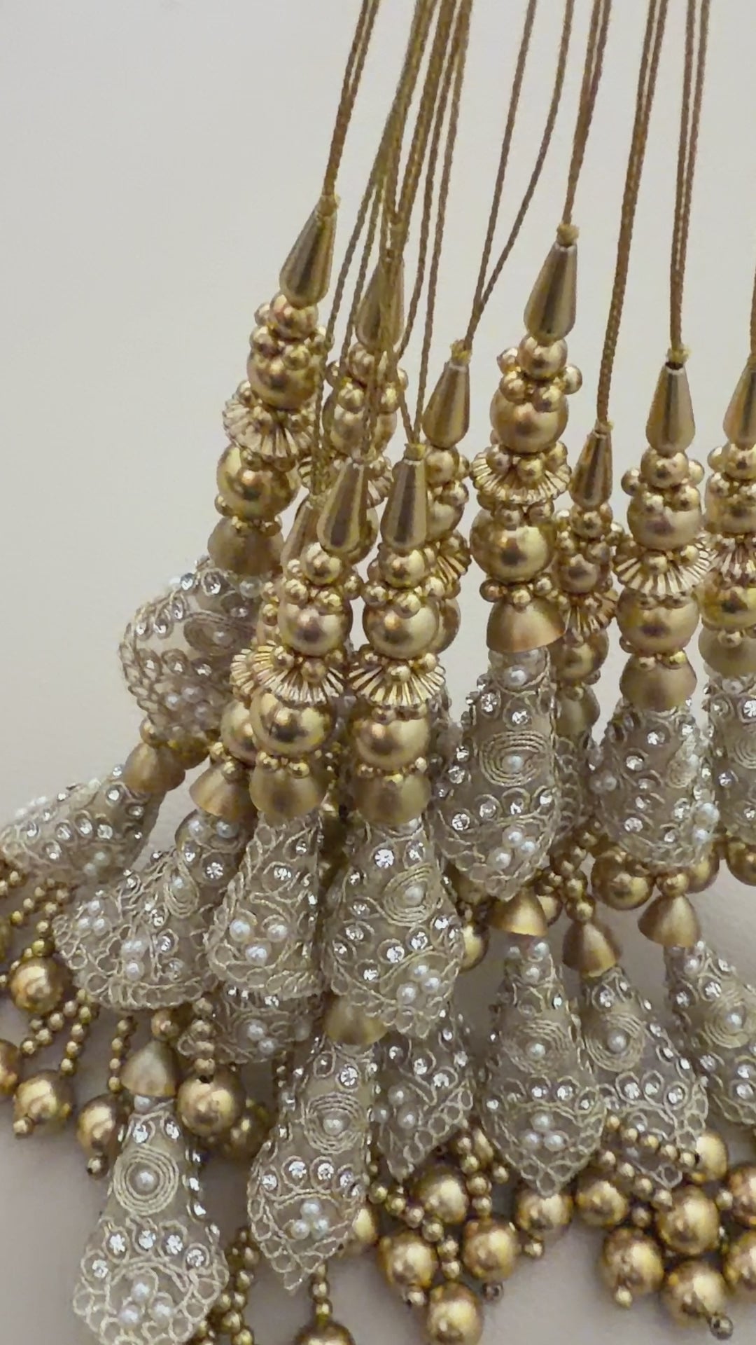 Beaded Tassels for lehenga ethnic wear bridal tassels– Pack of 2